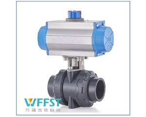 氣動(dòng)塑膠雙由令球閥