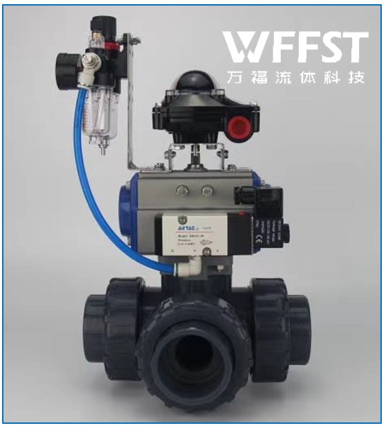 氣動(dòng)塑料三通球閥